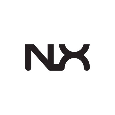 nx ilk harf vektör logosu
