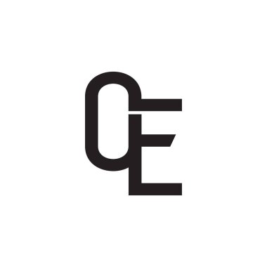 oe ilk harf vektör logosu