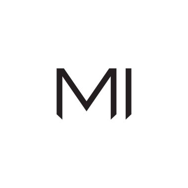 Mi ilk harf vektör logosu