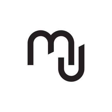 mj ilk harf vektör logosu