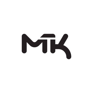 mk ilk harf vektör logosu