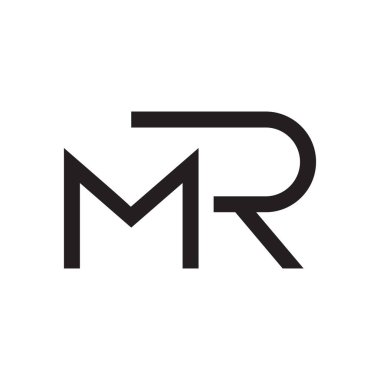 Bay ilk harf vektör logosu