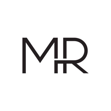 Bay ilk harf vektör logosu