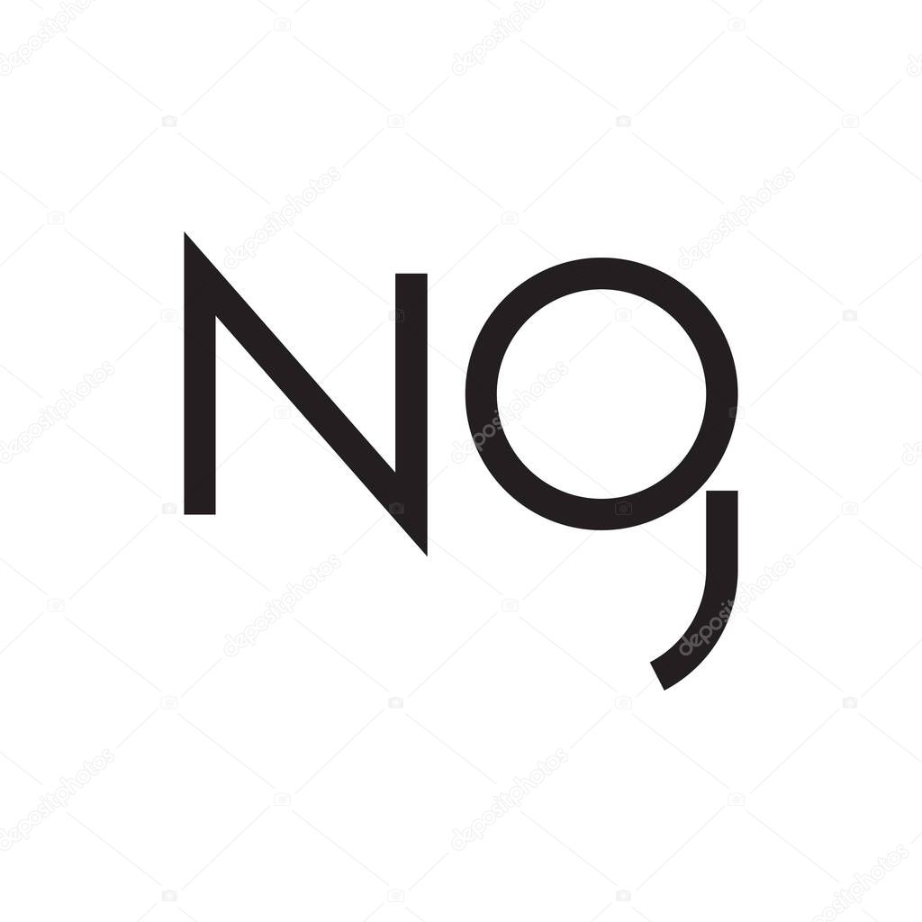 Ng Initial Letter Vector Logo Premium Vector In Adobe Illustrator Ai Ai Format Encapsulated Postscript Eps Eps Format