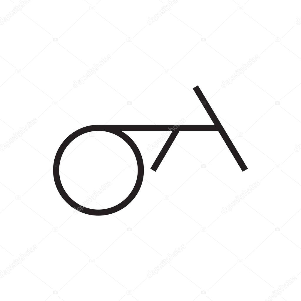 oa initial letter vector logo