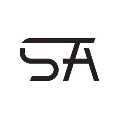 a ilk harf vektör logosu