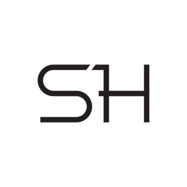 sh ilk harf vektör logosu