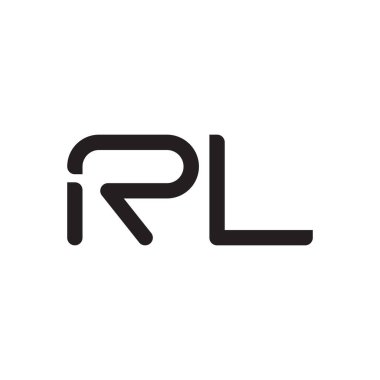 rl ilk harf vektör logosu