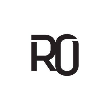 ro ilk harf vektör logosu