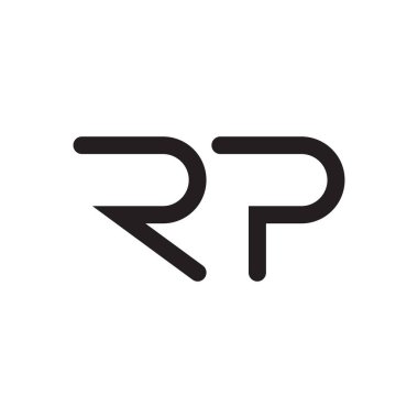 rp ilk harf vektör logosu