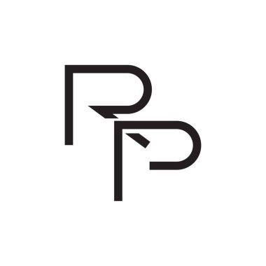 rp ilk harf vektör logosu