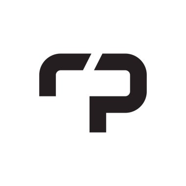 rp ilk harf vektör logosu