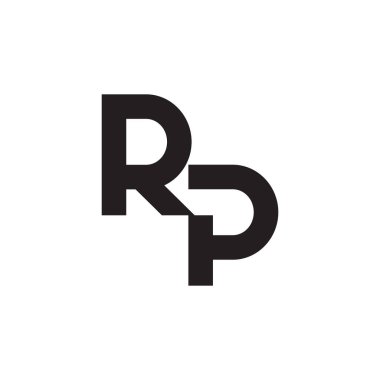 rp ilk harf vektör logosu