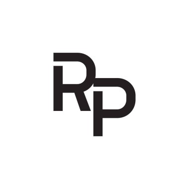 rp ilk harf vektör logosu