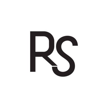 rs ilk harf vektör logosu