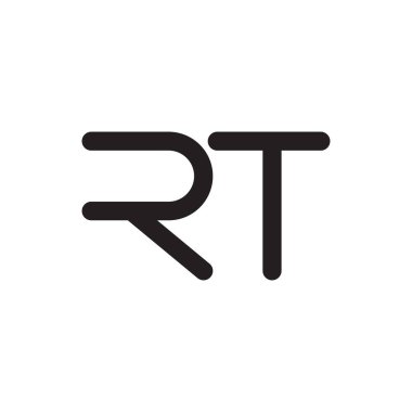 rt ilk harf vektör logosu