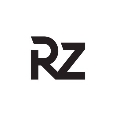 rz ilk harf vektör logosu