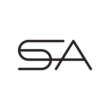 a ilk harf vektör logosu