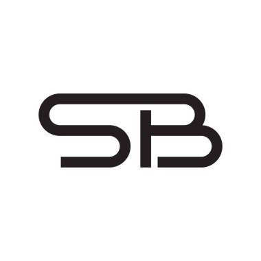 sb ilk harf vektör logosu