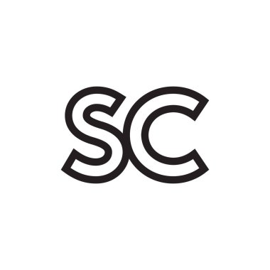 sc ilk harf vektör logosu