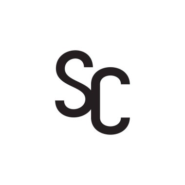 sc ilk harf vektör logosu