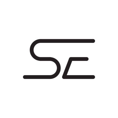se ilk harf vektör logosu