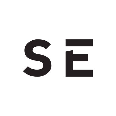 se ilk harf vektör logosu