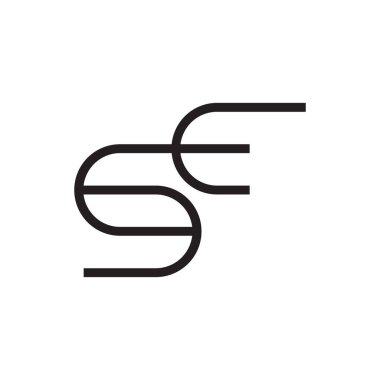 se ilk harf vektör logosu