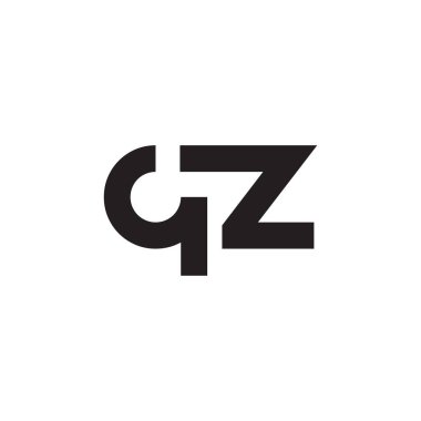 qz ilk harf vektör logosu