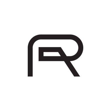 r ilk harf vektör logosu