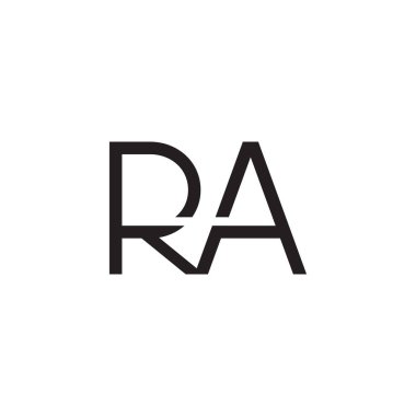 ra ilk harf vektör logosu