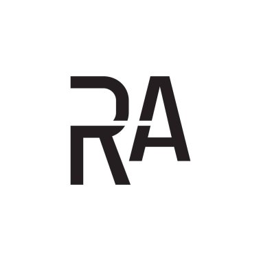 ra ilk harf vektör logosu