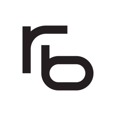 rb ilk harf vektör logosu