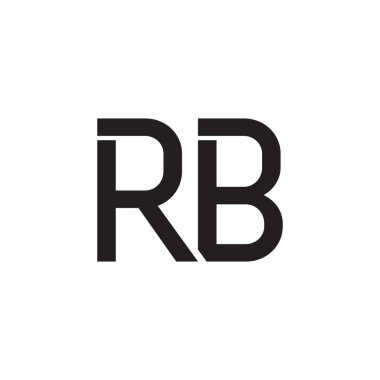 rb ilk harf vektör logosu