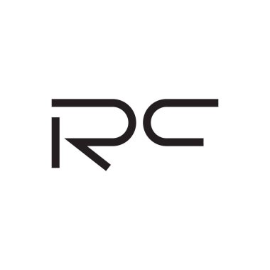 rc ilk harf vektör logosu