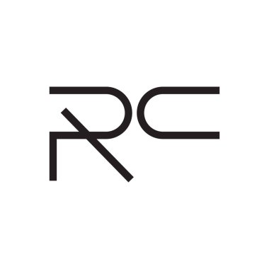 rc ilk harf vektör logosu