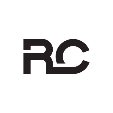 rc ilk harf vektör logosu