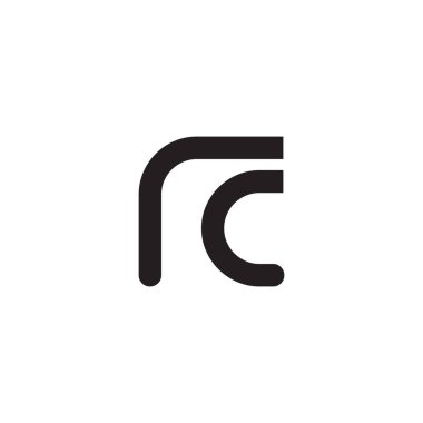 rc ilk harf vektör logosu