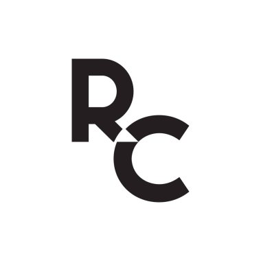 rc ilk harf vektör logosu