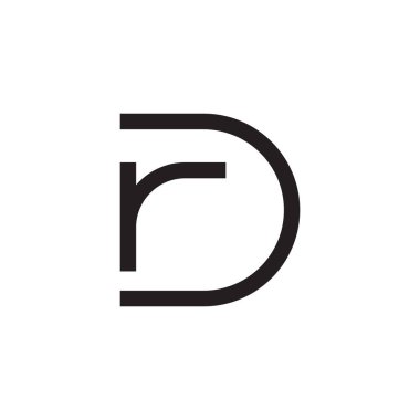 rd ilk harf vektör logosu
