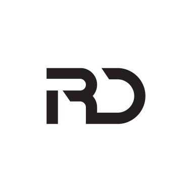 rd ilk harf vektör logosu