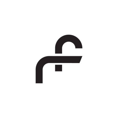 rf ilk harf vektör logosu