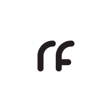 rf ilk harf vektör logosu