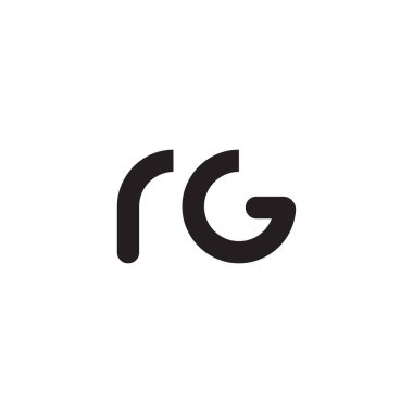 rg ilk harf vektör logosu