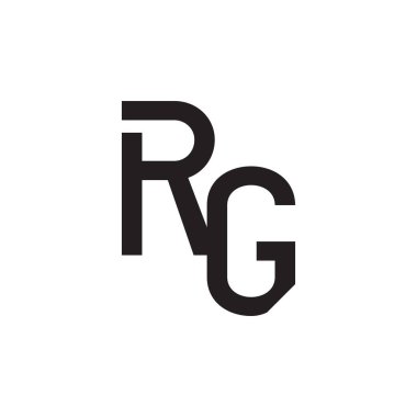 rg ilk harf vektör logosu