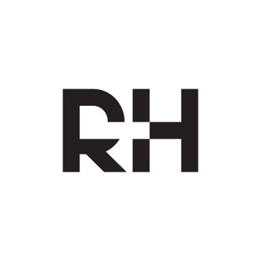 rh ilk harf vektör logosu