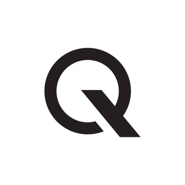 q ilk harf vektör logosu