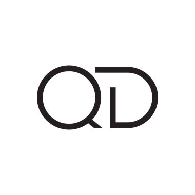 qd ilk harf vektör logosu