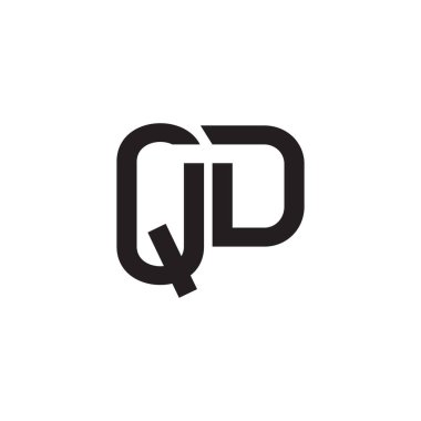 qd ilk harf vektör logosu