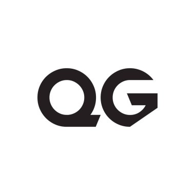 qg ilk harf vektör logosu